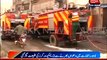 Fire erupted in Lahore Shoe factory, 4 injured.
