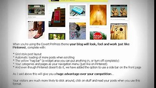 Covert PinPress Review - Best Social Marketing Theme - How it works