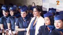 Sonam Kapoor pays tribute to air hostess at Special Screening of Neerja | Bollywood Movie