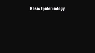 Ebook Basic Epidemiology Read Full Ebook