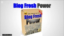 Blog Fresh Power Review And Bonus - A Review Of Blog Fresh Power By Joshua Zamora
