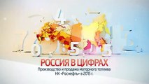 Россия в цифрах. Производство и продажа моторного топлива НК Роснефть в 2015 году