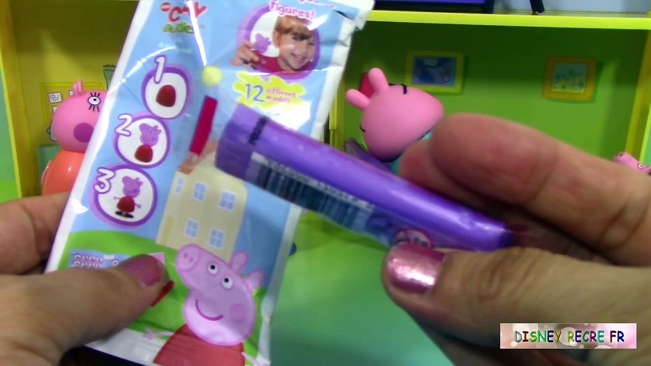Pâte à modeler Peppa Pig en français Clay Buddies Figurines ♥ Blind Bags