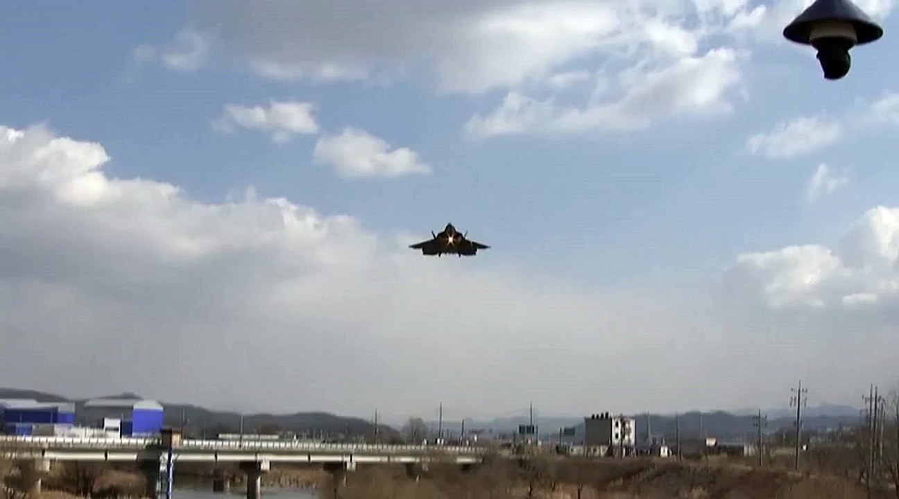 U.S. Stealth Jet Fighters Make Show of Strength Over South Korea 2016