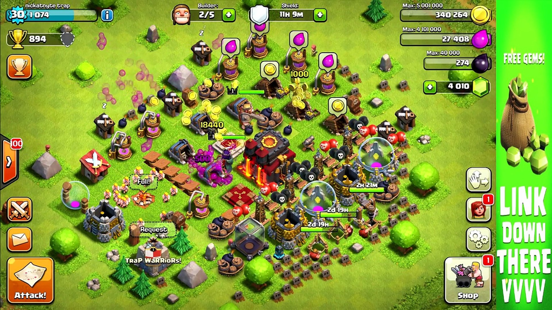 ⁣Clash of Clans DEATH BY BALLOONS! Clash of Clans Troll Base Defenses! 1080P60FPS
