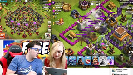 Clash of Clans DICE CHALLENGE RETURNS! Nickatnyte vs KellyP Clash of Clans Attacks!