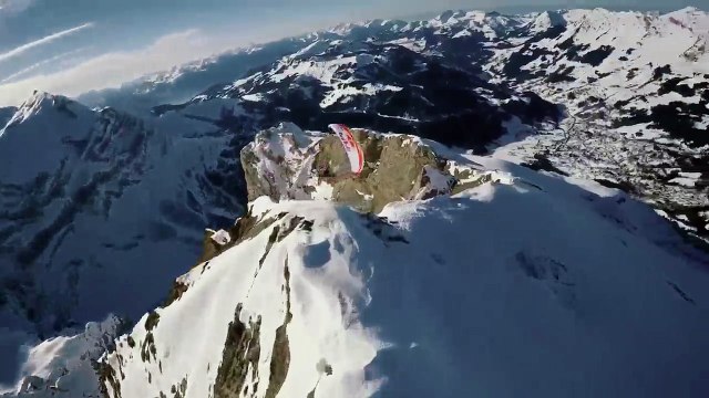 Speedriding at top hills of Small Towns In the Alps