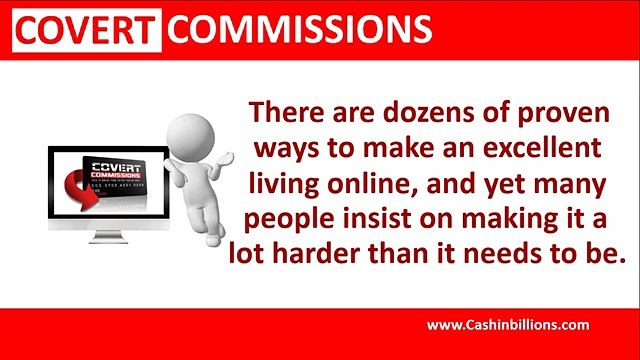 Covert Commissions Review | Covert Commissions | Affiliate Program