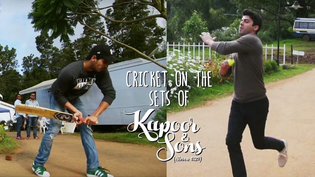 Cricket Match Kapoor $ Sons family Sidharth Malhotra & Fawad Khan