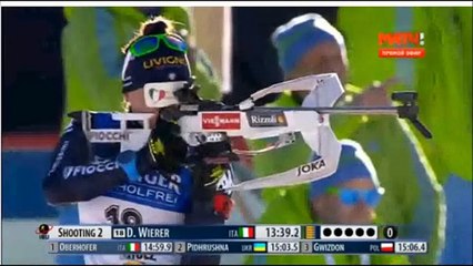 BIATHLON 21.01.2016- SPRINT- WOMEN- БИАТЛОН ЖЕНЩИНЫ СПРИНТ. Подчуфарова ПЕРВАЯ!!!