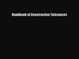 Download Handbook of Construction Tolerances Free Books