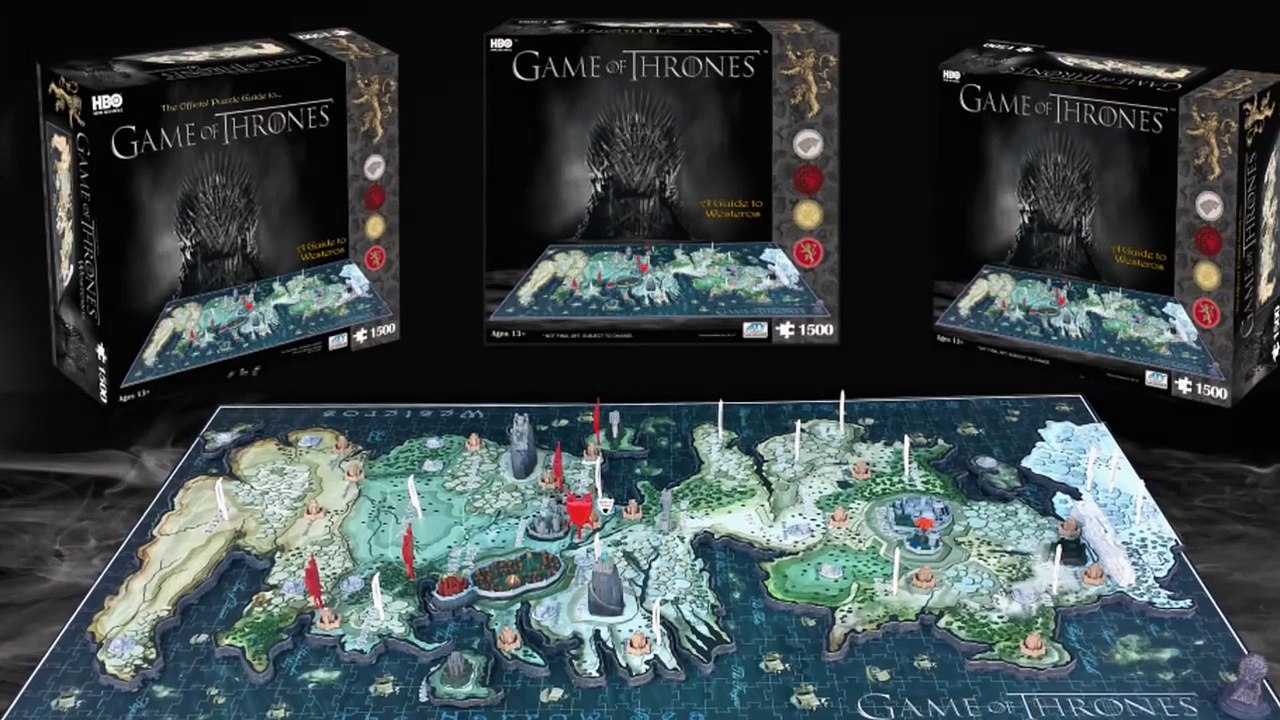 4D Game of Thrones Puzzle - Westeros 1000+ Jigsaw Puzzle
