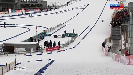 Биатлон 2014-2015. Финишный спринт Антона Шипулина и Симона Шемппа