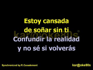 karaoke Luz sin Gravedad Belinda