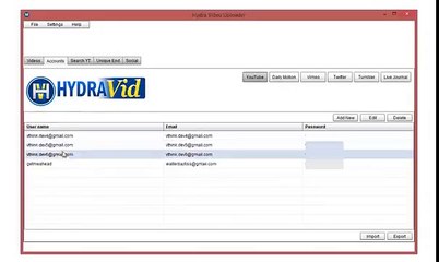 Hydravid Software Tutorials: Part 10 - Uploading Process of One Video to Multiple Sites