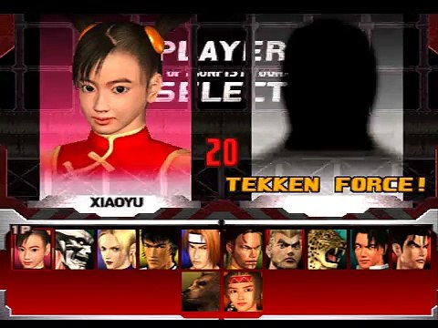 Tekken 3 Tekken Force Mode Hwoarang - STAGE 1 __ PS1 Gameplay