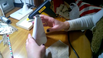 Ангелы из кружева и мешковины. Мастер-класс