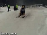 Snowmobile Accident Wrecks Twice