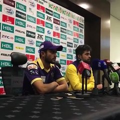 Ahmad Shehzad and Muhammad Nawaz Press Conference
