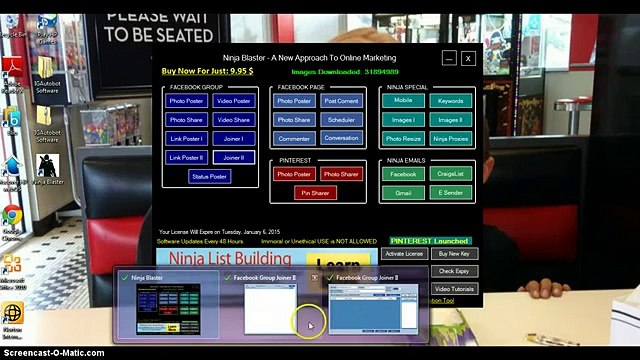 Ninja Blaster Reveiw / post on autopilot