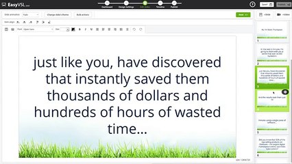 Video script creator software - EasyVSL 2.0