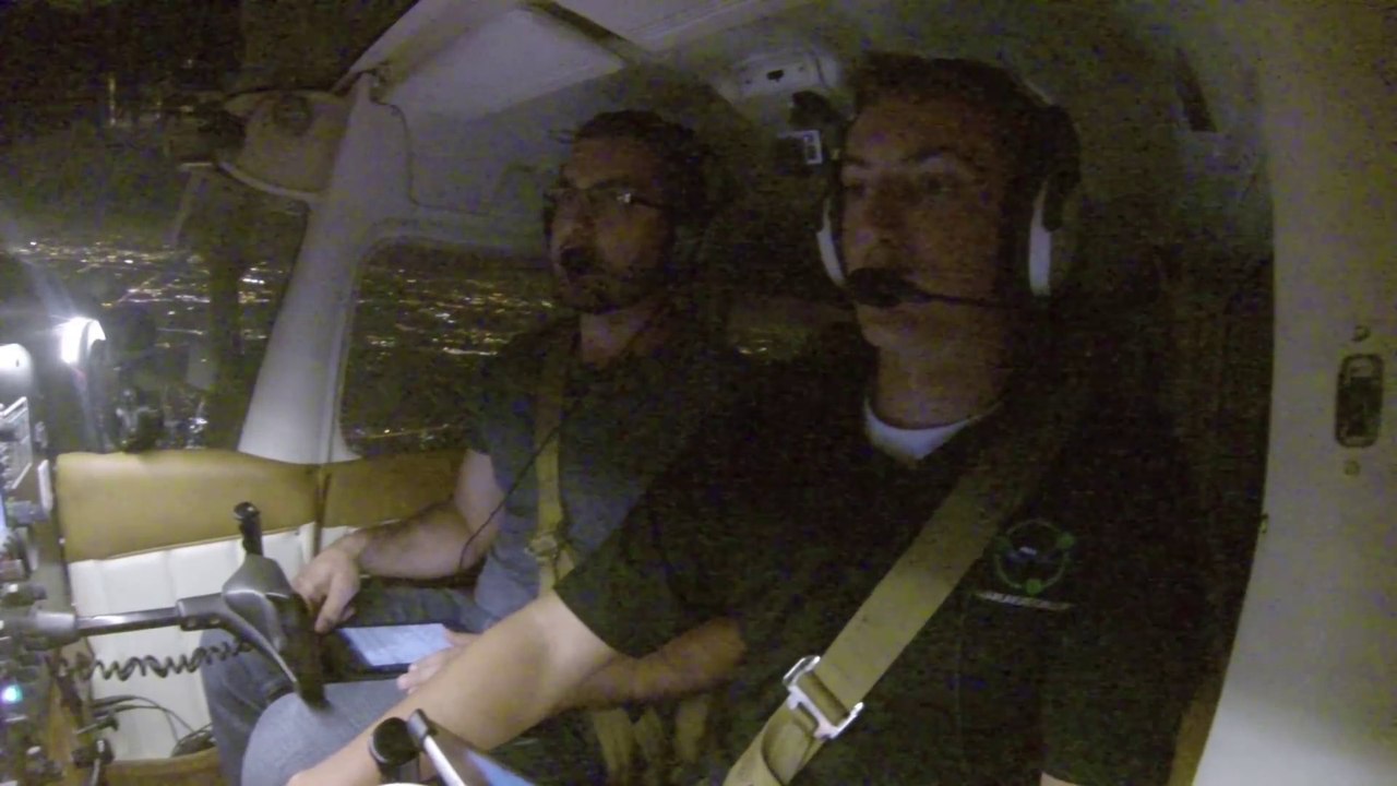 Voler au dessus de Chicago de nuit en Cessna. Magique