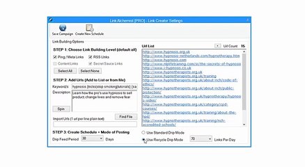 link alchemist - creating schedules - training video