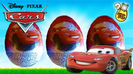 DISNEY CARS 2 LIGHTNING MCQUEEN SURPRISE EGGS UNBOXING VIDEO | Toy Collector