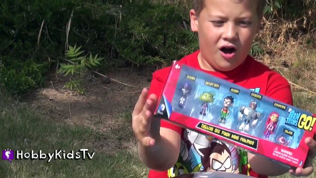 Worlds Biggest CYBORG Giant Surprise Egg! Teen Titans Go Toys + Songs HobbyKidsTV