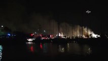 Fenerbahçe Yat Limanı'nda yangın
