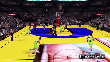 Curry Free throw line dunk