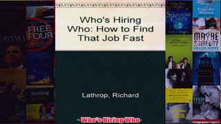 Download PDF  Whos Hiring Who FULL FREE