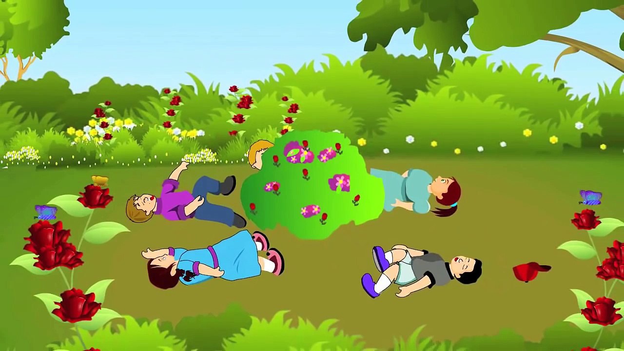 Ringa Ringa Roses Nursery Rhyme  Cartoon Animation Songs For Kids