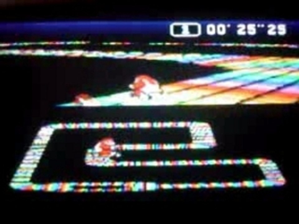 Super Mario Kart - Rainbow Road - 17"37 PAL (TT f-lap)