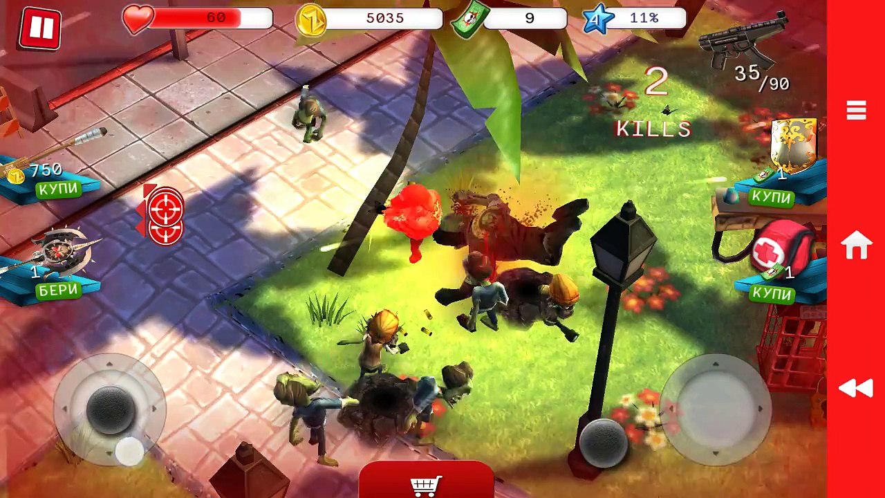 Android Sony Xperia Z2 Gameplay Zombiewood part 3