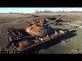 Devastated battlefield drone footage: Buzzing over Ukrainian ‘Debaltsevo cauldron’, 1 yr on