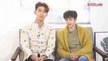 160220 2PM Nichkhun&Taecyeon Congratulations for InstyleKorea 13th anniversary