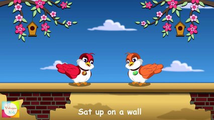 Two Little Dicky Birds Nursery Rhyme - Animation Songs For Children