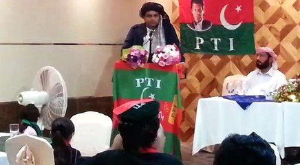 PTI UAE members from FATA honor Ali Zaidi with a traditional turban