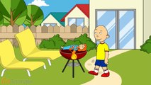 Caillou grills Rosie and gets grounded