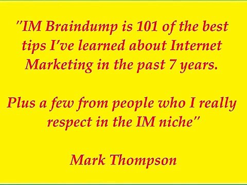 Internet Marketing Strategies From Mark Thompson, PotPieGirl & Top Internet Marketers