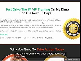 IM VIP Training 2016 - How I Made $1,296.75 In Comissions [LIVE PROOF]