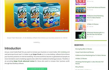 Scope Freak Advanced Review -  FLreviews