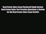 PDF Real Estate Sales Exam Flashcard Study System: Real Estate Sales Test Practice Questions