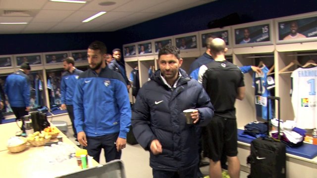Avant HAC - Créteil, l'arrivée joueur au Stade Océane