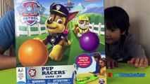 Paw Patrol Pup Racers Family Fun Game for Kids Egg Surprise Toys Chase Nickeloden Ryan ToysReview