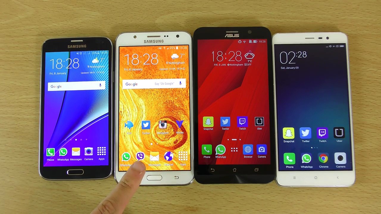 Internet Speed Test Redmi Note 3 VS Zenfone 2 VS Galaxy J7 VS Galaxy S5 Neo!