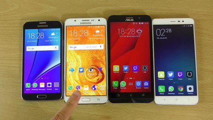 Internet Speed Test Redmi Note 3 VS Zenfone 2 VS Galaxy J7 VS Galaxy S5 Neo!