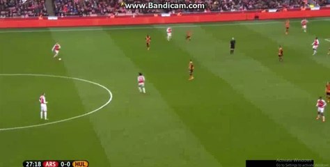Theo Walcott Incredible Miss - Arsenal v. Hull City 20-02-2016