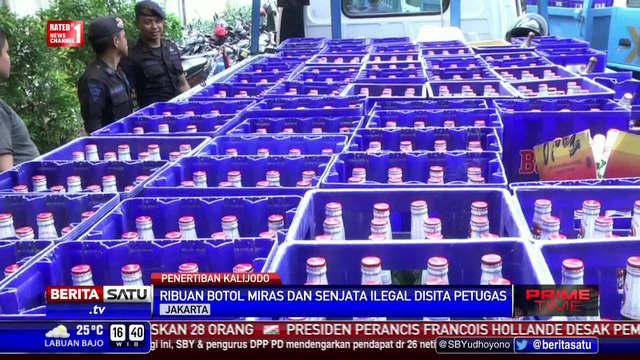 Polda Metro Jaya Sita Miras dan Senjata di Kalijodo